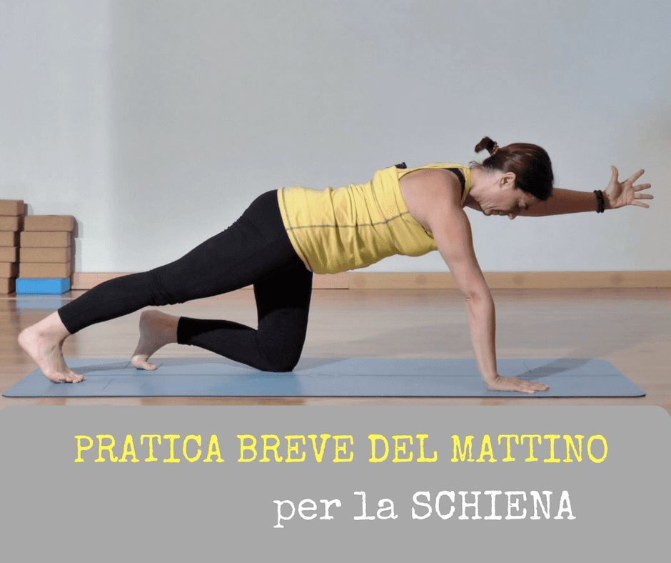 Breve lezione di yoga mattutino per la schiena